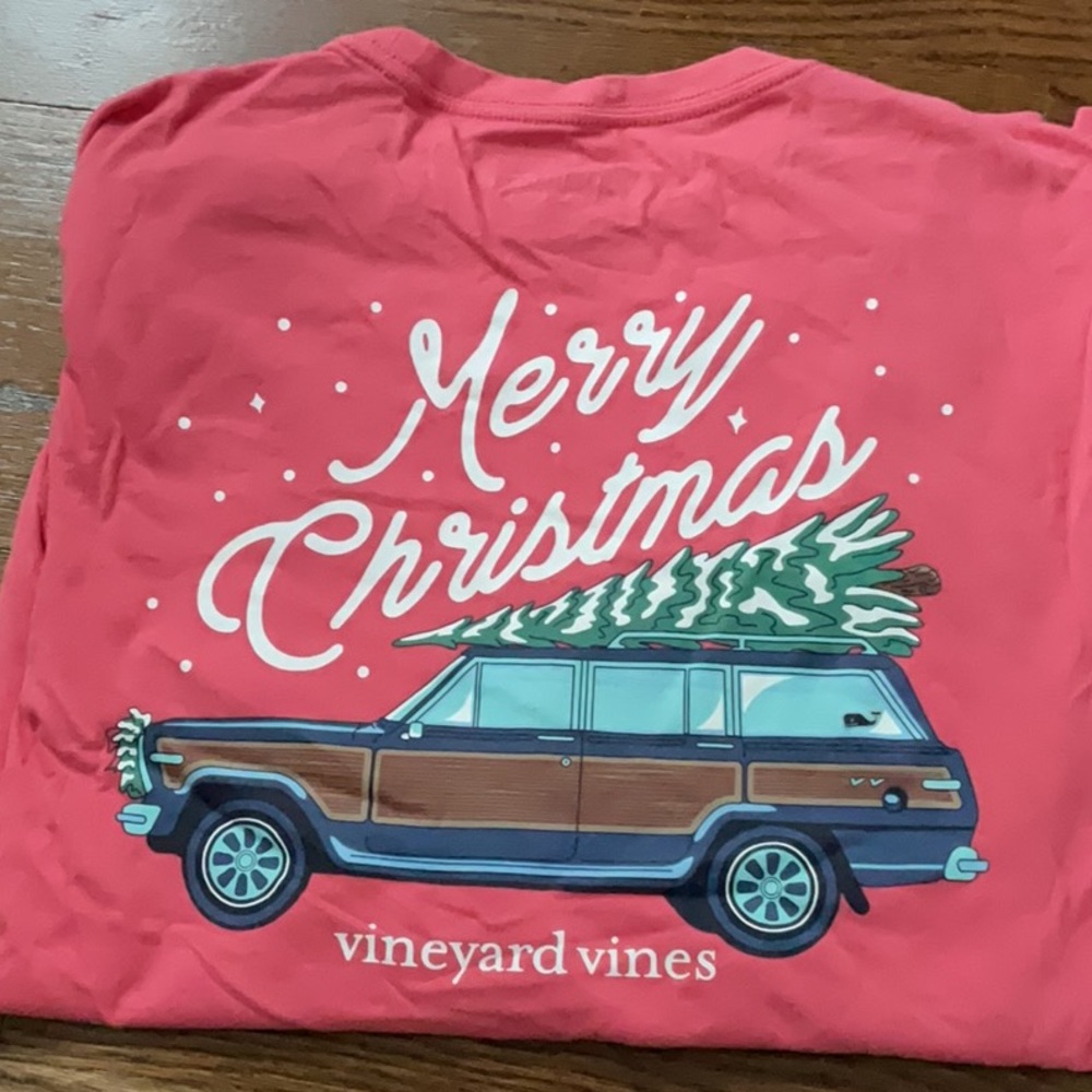 Vineyard Vines Red Merry Christmas T-Shirt